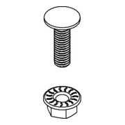 Niedax Vis à tête plate ronde L=20mm M6 FLM 6X20 G-4