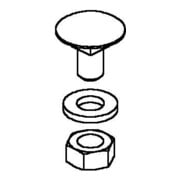 Niedax Vis à tête ronde plate FLM 12X30 F-1