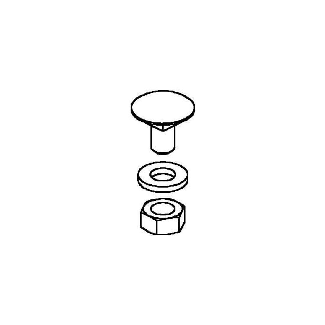 Niedax Vis à tête ronde plate FLM 12X30 F