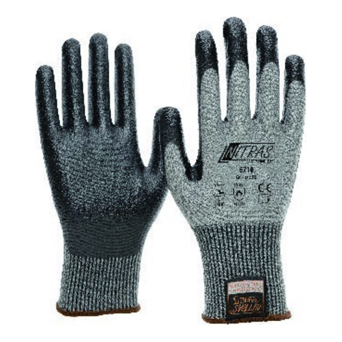 NITRAS Gants anti-coupure Taeki5, enduit nitrile, taille 2XL