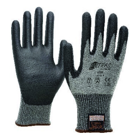 NITRAS Gants anti-coupure, Taeki5, revêtement PU, Taille 2XL