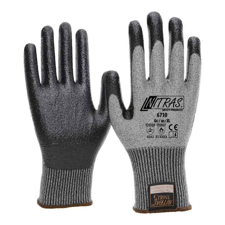 NITRAS Schnittschutzhandschuh, Taeki5,nitrilbeschichtet, Gr. L