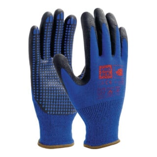 Nitril-Feinstrickhandschuh NI-Thermo Gr.8 blau EN388,EN407,EN511 PSA II PRO FIT