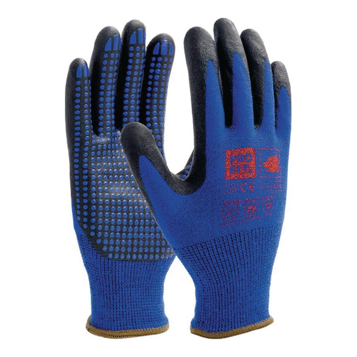 Nitril-Feinstrickhandschuh NI-Thermo Gr.8 blau EN388,EN407,EN511 PSA II PRO FIT