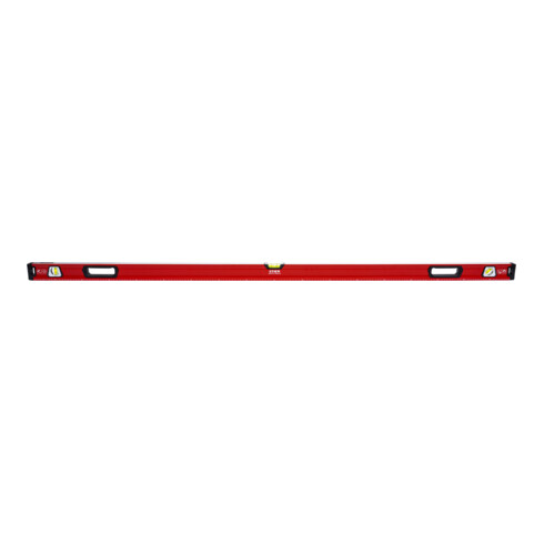 Niveau à bulle magnétique STIER Premium à trois fioles, 1 800 mm ± 0,5 mm/m