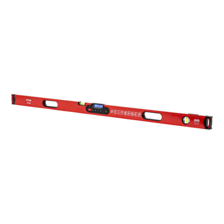 Set STIER Niveau à bulle numérique SDW-1200 120 cm + Niveau à bulle numérique SDW-600 60 cm