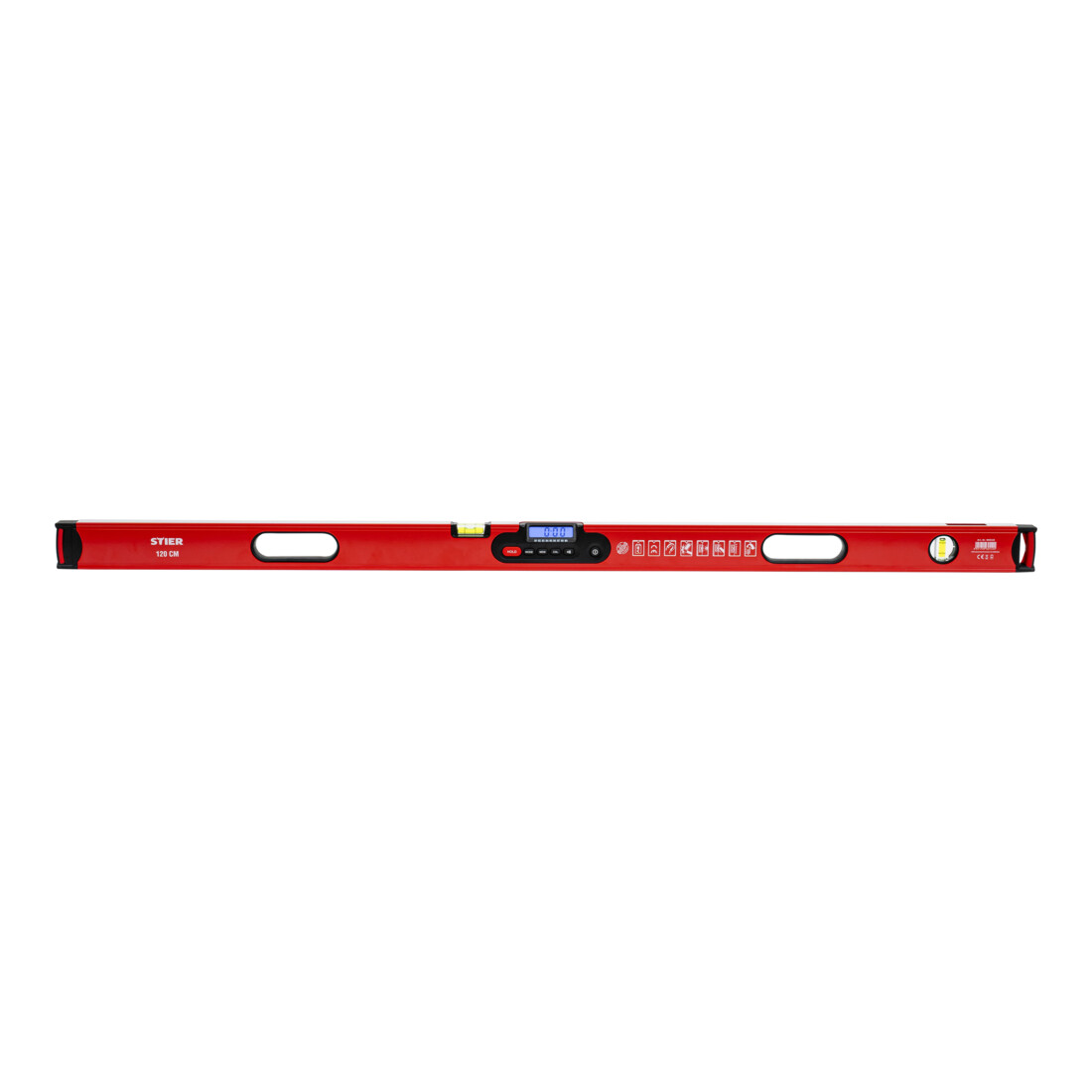 Niveau à bulle numérique STIER SDW-1200, écran LCD ±0,2°, 120 cm