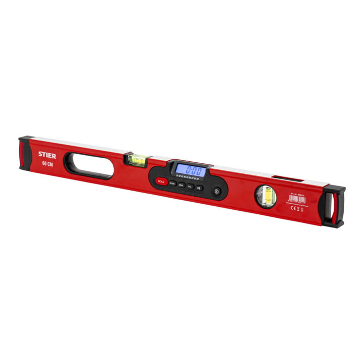 Set STIER Niveau à bulle numérique SDW-1200 120 cm + Niveau à bulle numérique SDW-600 60 cm