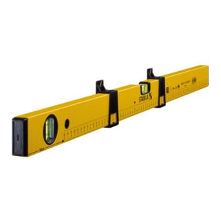 Niveau à bulle STABILA Type 70 MAS, 80 cm, avec coulisseaux de marquage et graduation imprimée