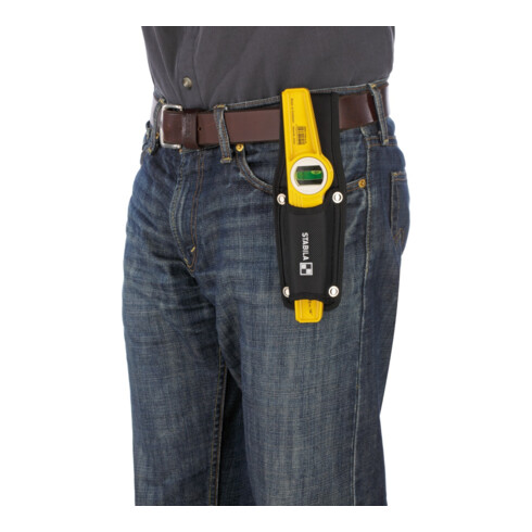 Niveau à bulle STABILA Type 81 SM Torpedo, 25 cm, avec système d’aimants aux terres rares et pochette ceinture