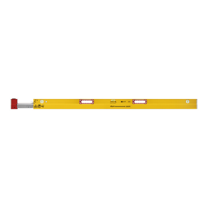 Niveau à bulle télescopique STABILA Type 106 T, 183 – 315 cm, avec séparateurs