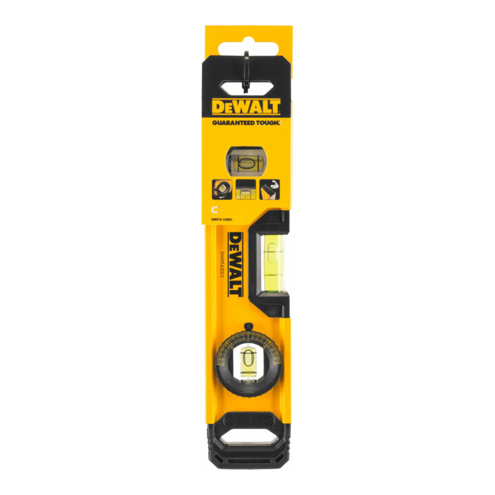 Niveau à bulle torpille DEWALT 25cm niveau à bulle rotatif DWHT0-43003