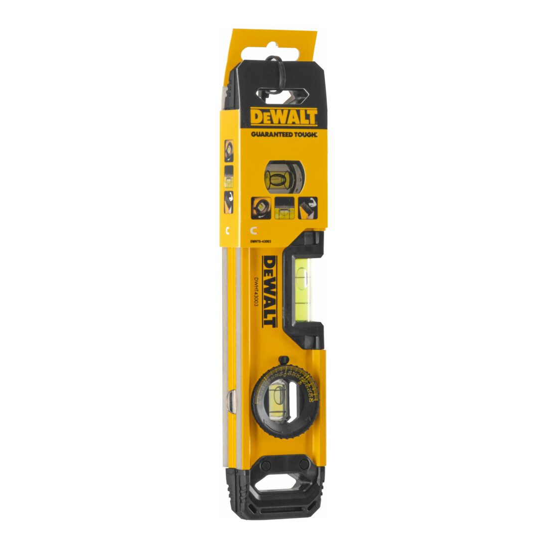 Niveau à bulle torpille DEWALT 25cm niveau à bulle rotatif DWHT0-43003