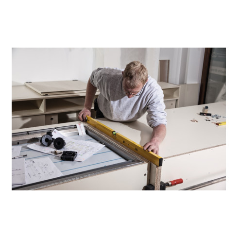 Niveau à bulles 70 120 cm aluminium jaune ± 0,5 mm/m STABILA