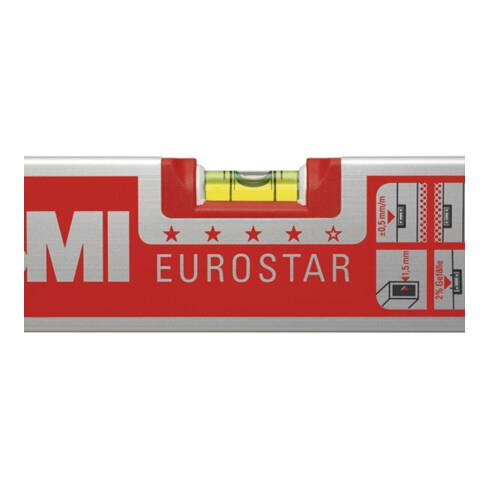 Niveau à bulles BMI EUROSTAR 690 E aluminium argent ± 0,5mm/m
