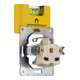 Niveau à bulles Pocket Electric 6,8 cm plastique jaune ± 1mm/m avec aimant STABI