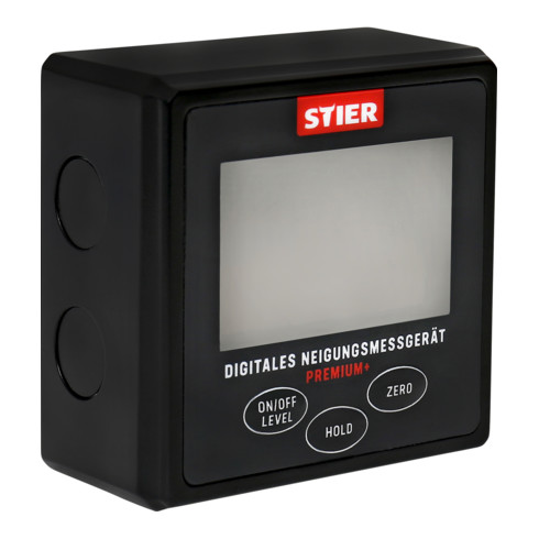 Niveau indicateur de pente numérique Premium+ STIER, écran LCD +-0,2°