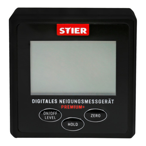 Niveau indicateur de pente numérique Premium+ STIER, écran LCD +-0,2°