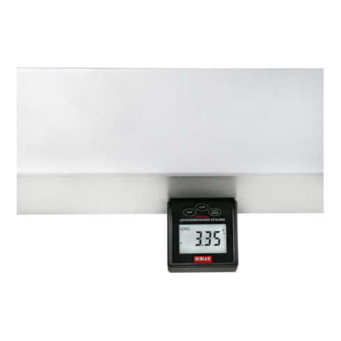 Niveau indicateur de pente numérique Premium+ STIER, écran LCD +-0,2°