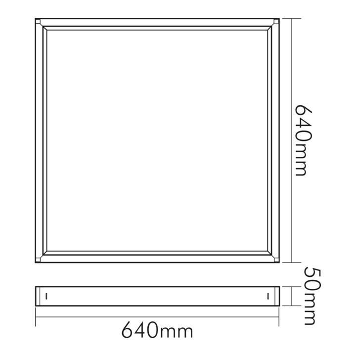 nobilé Cadre de montage Panel 622x622 4 pièces RAL 9016
