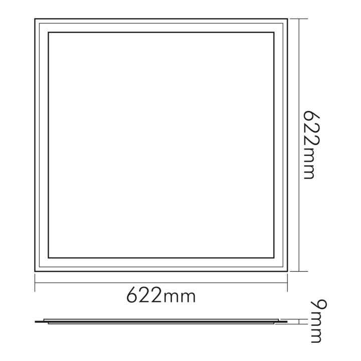 nobilé Panneau LED Q2S UGR19 3000K