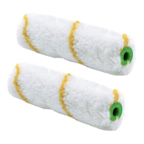 Nölle Kleinflächenwalze B.100 mm Flor-H.12 mm Gelbfaden 2 Stück Packung