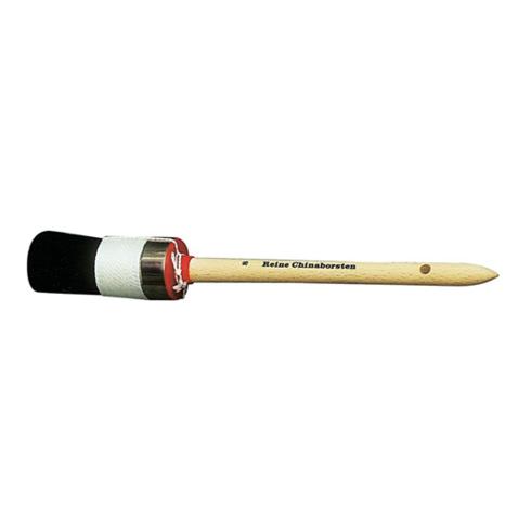 Nölle Profi-Malerringpinsel Gr. 8 Borstenl. 87 mm schwarze Chinaborste roher Holzstiel