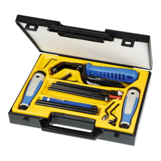 Noga Assortiment d'ébavureurs multi-usages / grattoirs dans un coffret en plastique 22 pièces