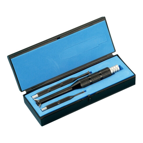 NOGA Set tweezijdige afbramers voor boorgaten, Type: 3