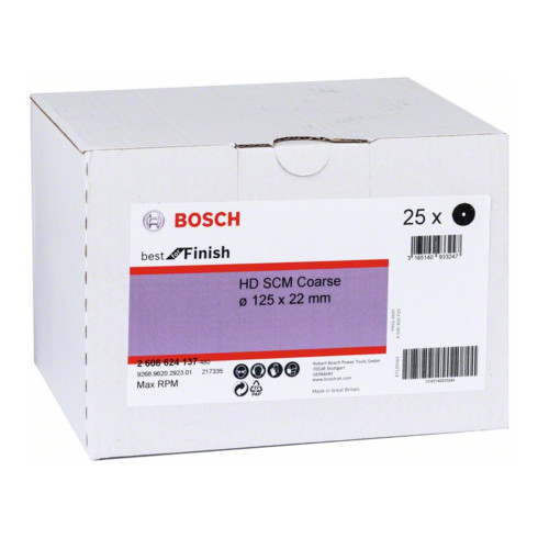 Non-tissé abrasif Bosch SCM gros grain 125 mm