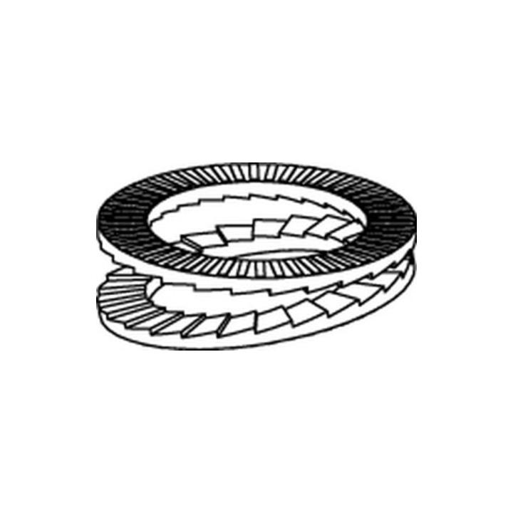 Nord-Lock Scheiben geklebt A 4 NL 16 SS (17 x 25,4 x 3 ) A 4 S