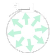 NORMACLAMP Collier de serrage à vis sans fin TORRO, 30-45 mm, 9 mm W5-4