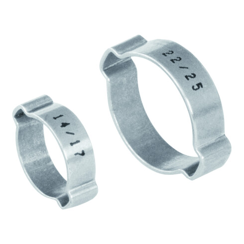 NORMACLAMP Pince d'oreille 2 oreilles 23-27 W1 acier galvanisé