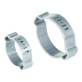 NORMACLAMP Pince d'oreille 2 oreilles 25-28 W1 acier galvanisé