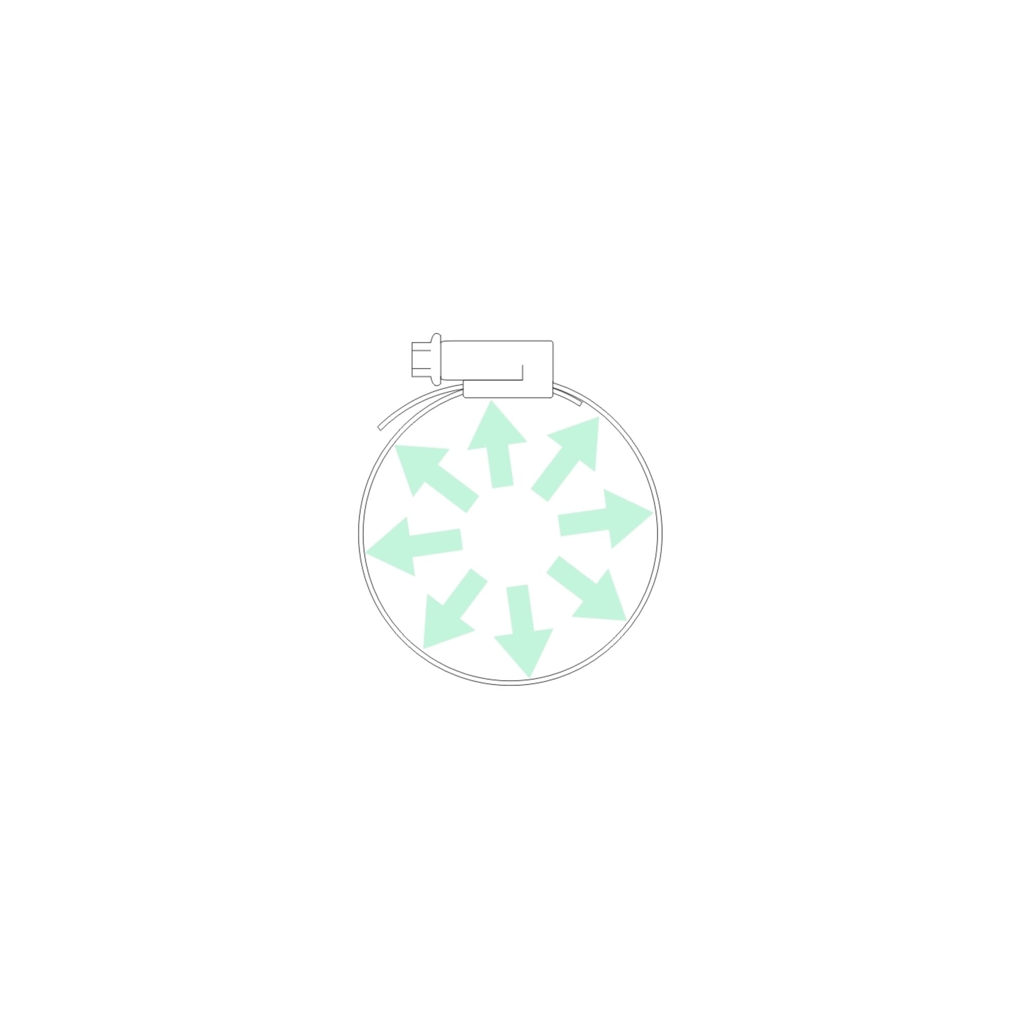 NORMACLAMP Schneckengewindeschelle TORRO,90-110mm,9mm W1