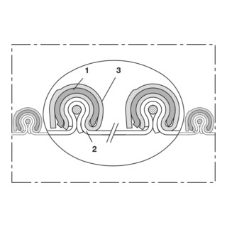 Norres Abgasschlauch vibrationsfest (+200°C) L: 2,5m CP HYP 450 PROTECT