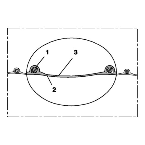 Norres Abriebfester Gebläseschlauch PROTAPE® PUR 301 AS Ø 65mm 5m