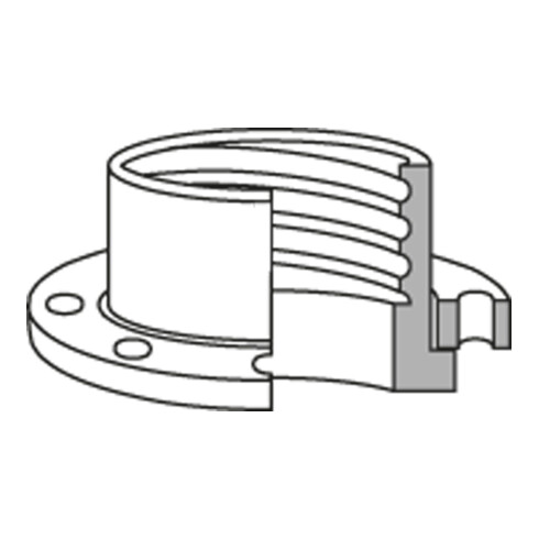 Norres AIRDUC® Connect Bride libre 244 Type 244/8502 DI 127mm