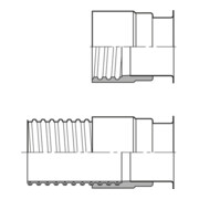 Norres AIRDUC® Tuyau à bordure Connect 243 Type 243/8501, DI 80 mm