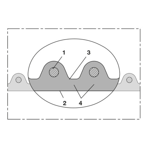 Norres AIRDUC® Tuyau d'aspiration/transport PUR 356 AS Ø 55 mm 15 m