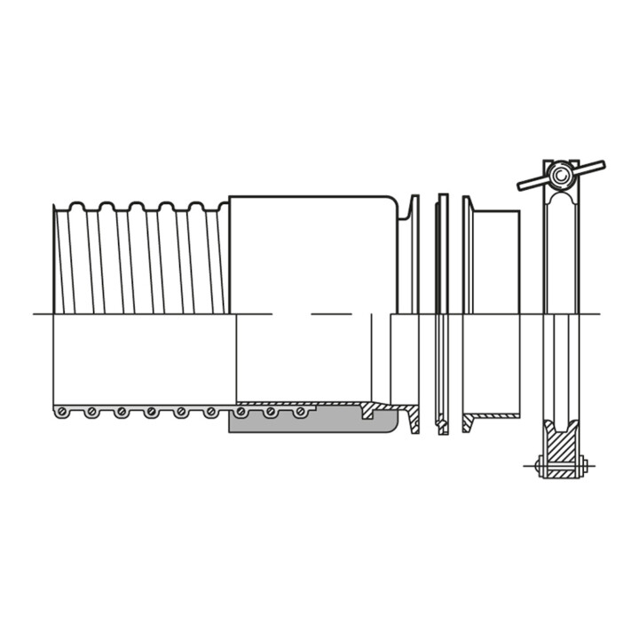 Norres Connect TRI Clamp Kuppl. Typ 245/8500 ID 80mm