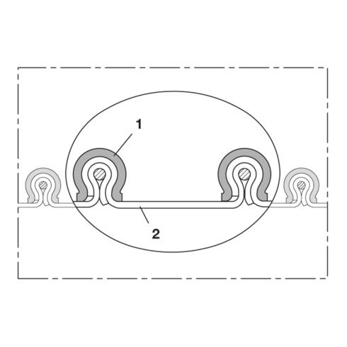 Norres Hochtemperaturschlauch flexibel (+400°C) Ø 1000mm L: 3m CP Kapton® 476
