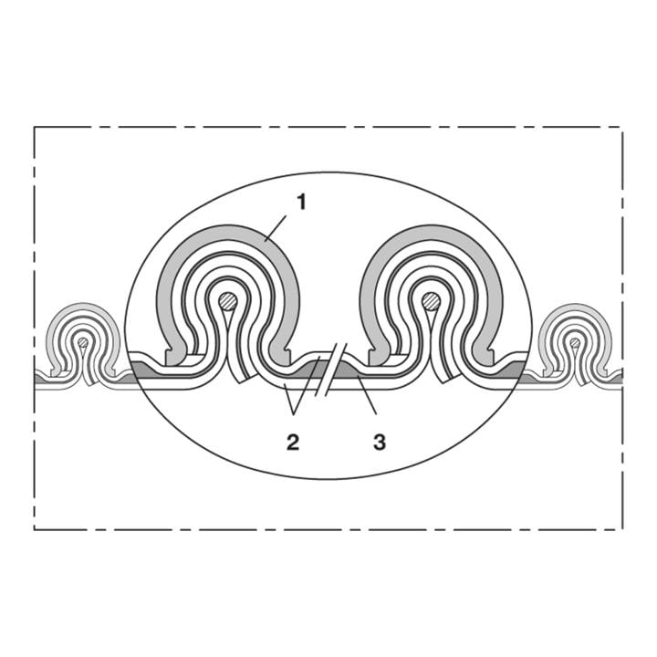 Norres Hochtemperaturschlauch hitzebeständig (+1100°C) Ø: 280mm L: 6m CP HiTex 483