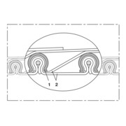 Norres Hochtemperaturschlauch hitzebeständig (+550°C) Ø 110mm L: 3m CP HiTex 485-3