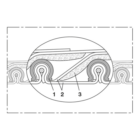 Norres Hochtemperaturschlauch hitzebeständig (+700°C) Ø: 215mm L: 6m CP HiTex 486