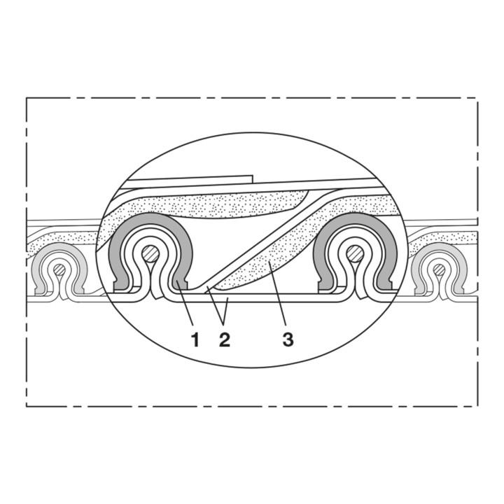 Norres Hochtemperaturschlauch hitzebeständig (+700°C) Ø: 215mm L: 3m CP HiTex 486