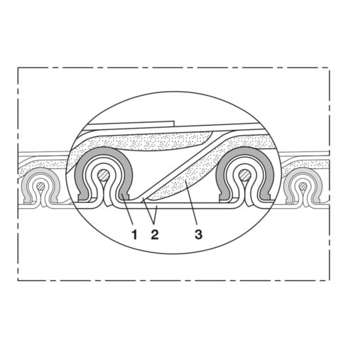 Norres Hochtemperaturschlauch hitzebeständig (+700°C) Ø: 275mm L: 6m CP HiTex 486