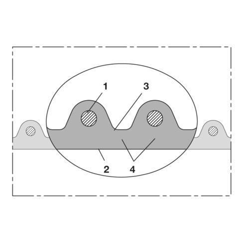 Norres Hochtemperaturschlauch mittelschwer AIRDUC® PUR 351 HT