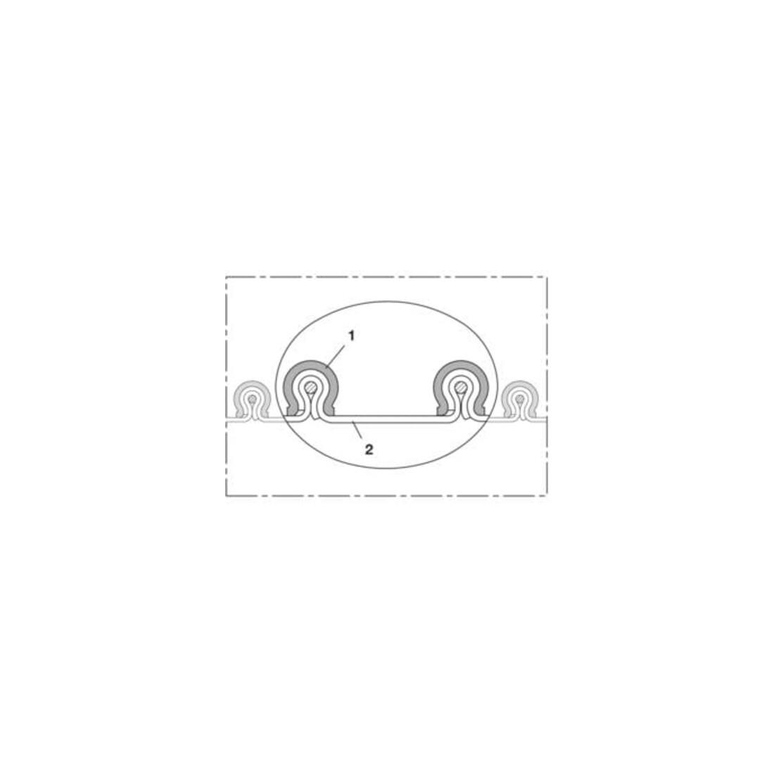 Norres Hochtemperaturschlauch schwer (+125°C) Ø55 L:10m AIRDUC® PUR 355 HT schwarz