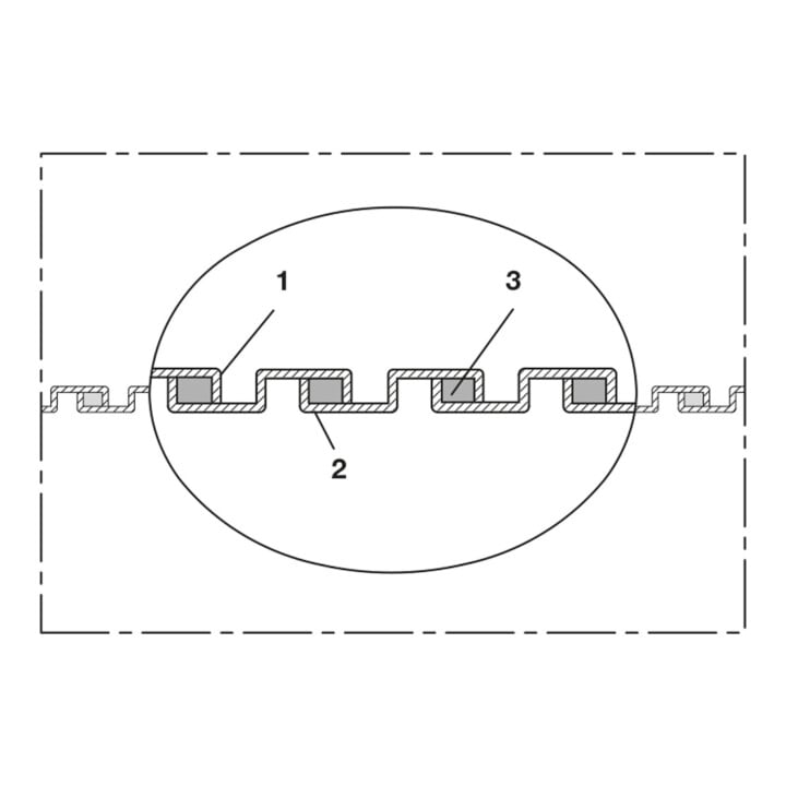 Norres Metallprofilbandschlauch METAL HOSE 375 40mm 2,5m